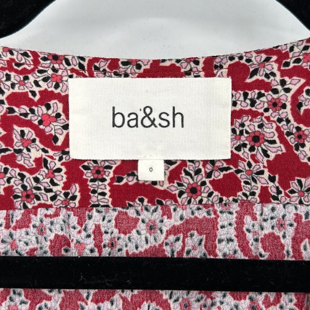 Ba&sh Floral Printed Camille Wrap Dress Size 2 - Picture 4 of 15